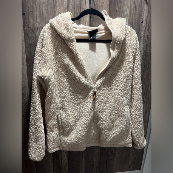 Burton Women's Tan Cream Teddy Jacket Womens Med EUC Sherpa - Picture 4 of 11